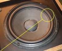 Rubber ring for BOSE 301 Series II woofer