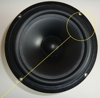 Rubber ring for Vifa 17WP200 woofer