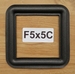 Square foam surround, 5 x 5 Inch, for 9,5 cm speakercone