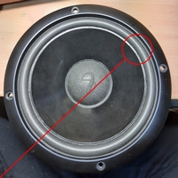Foam ring (6 inch) for Infinity SM62 woofer