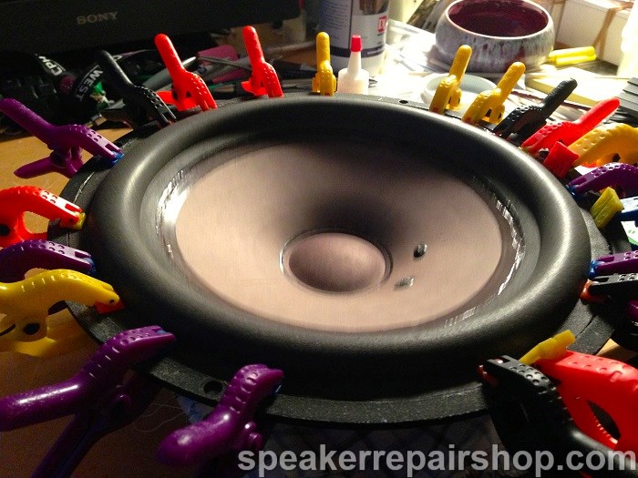 B&W CM4 loudspeaker surrounds repair