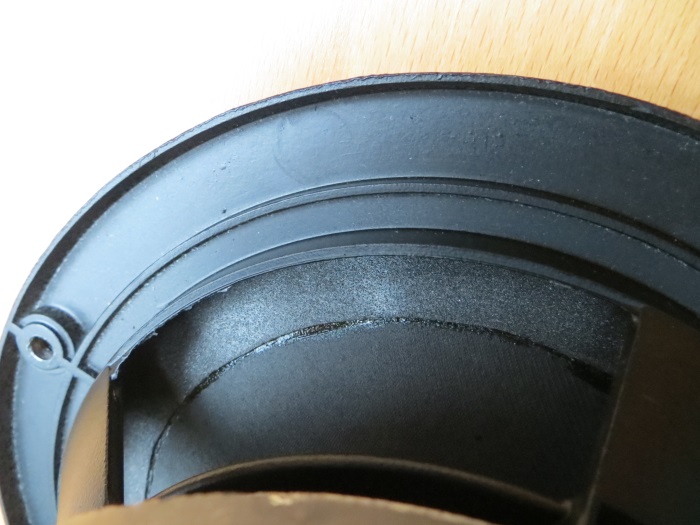 Repairing with a flat foam surround - glue the flat surround to your speaker cone