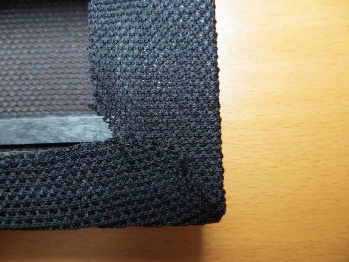 Replace speaker cloth: remove the excess speaker cloth