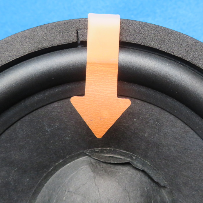 Speaker dust cap replacement - remove the dust cap from the edge to the center