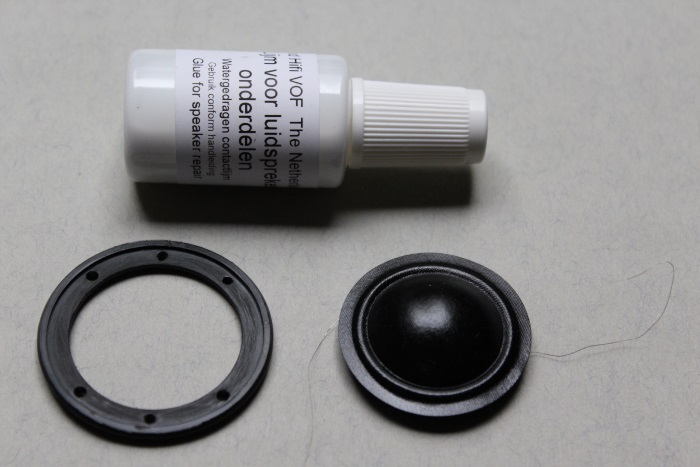 B&W N801S (TS26 80) tweeter: lijm het nieuwe diafragma op het frame